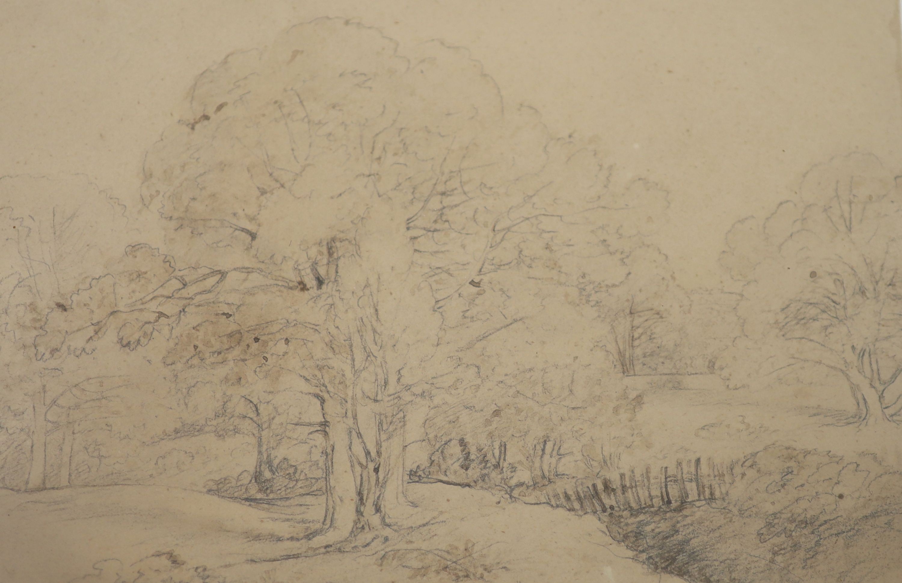 Circle of Anthony Devis (1729-1816), Wooded landscapes, Pencil and watercolour (4), 17.5 x 24cm.